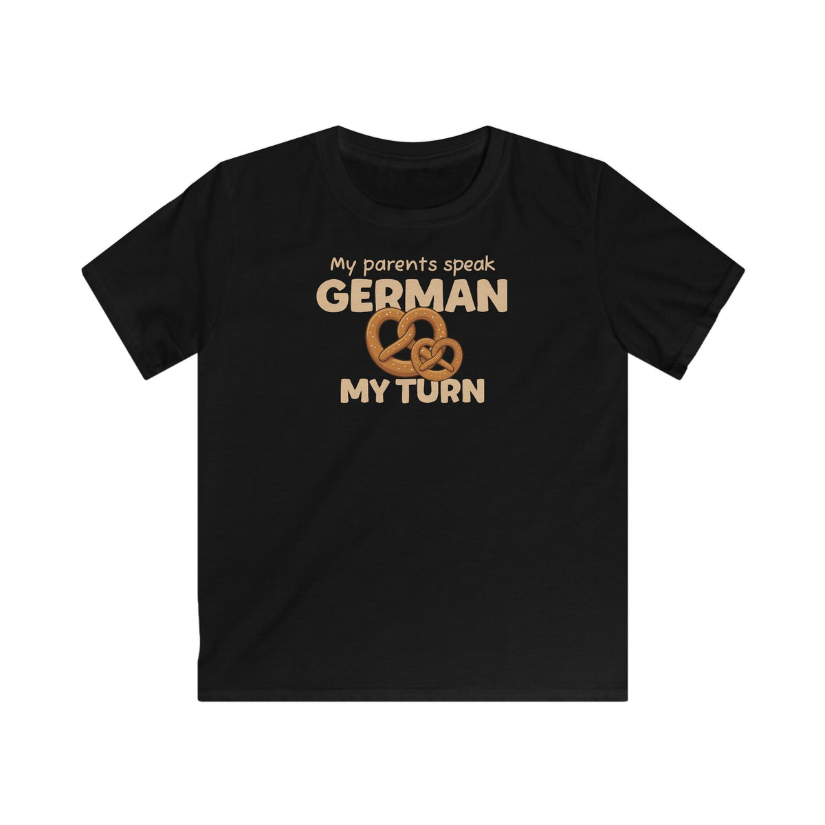 German Parents Kids T-Shirt in Black