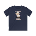 Italian Sheep Kids T-Shirt in Navy