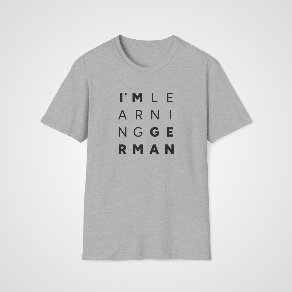 I’m Learning German T-Shirt in Sport Gray