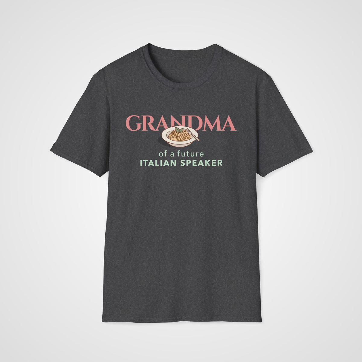 Italian Learner Grandma T-Shirt in Dark Heather