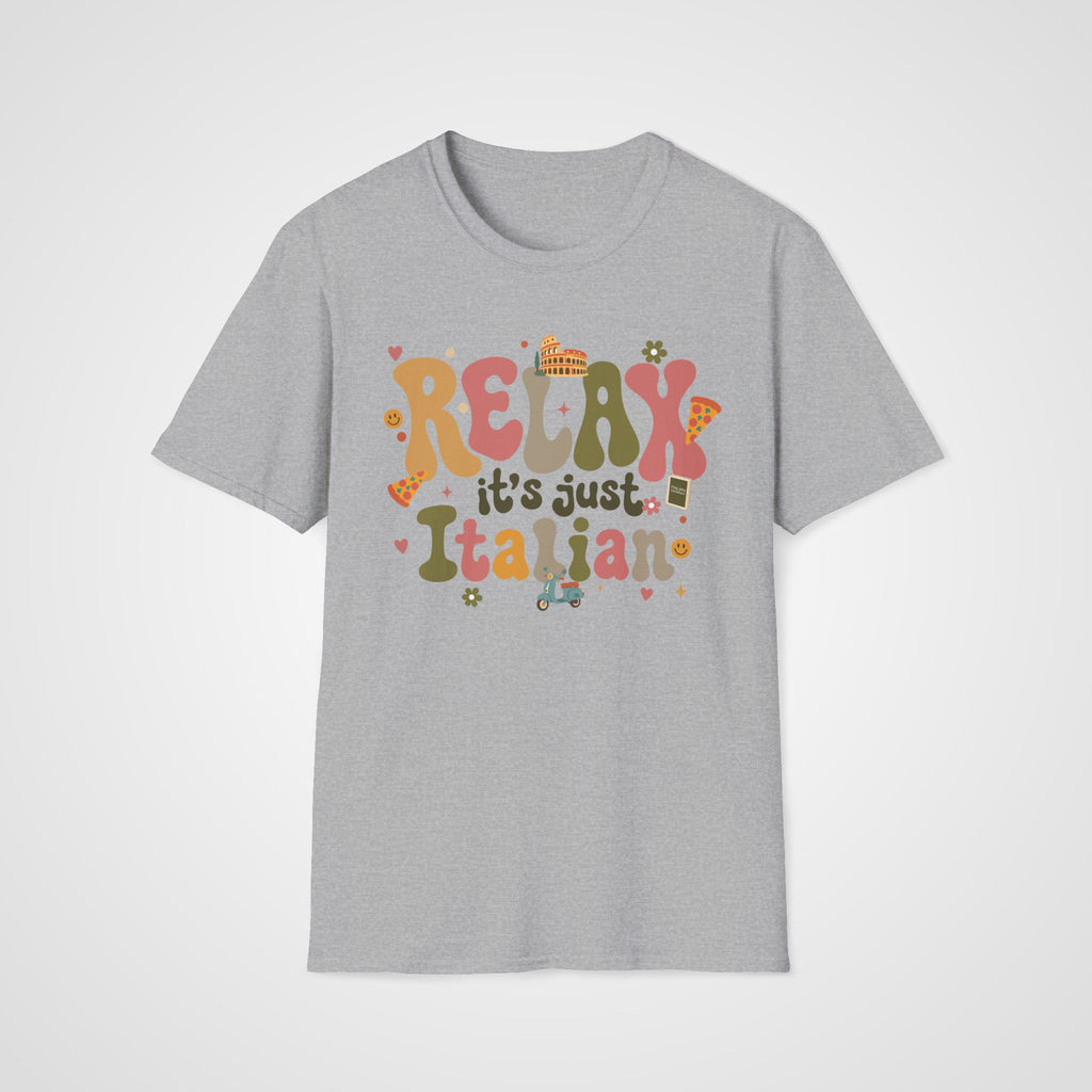 Relax, It’s Just Italian T-Shirt in Sport Gray
