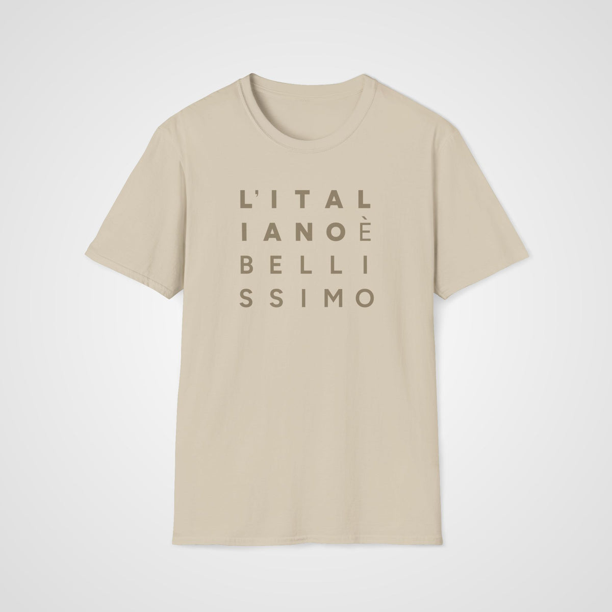 L'Italiano è Bellissimo T-Shirt in Sand