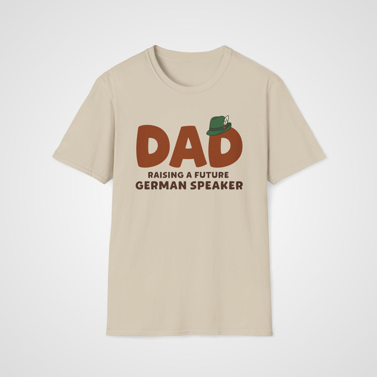 German Learner Dad T-Shirt in Sand
