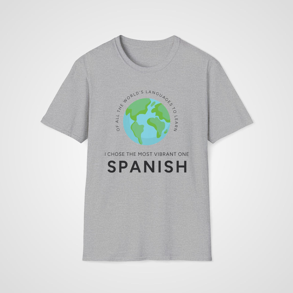 Vibrant Spanish T-Shirt in Sport Gray