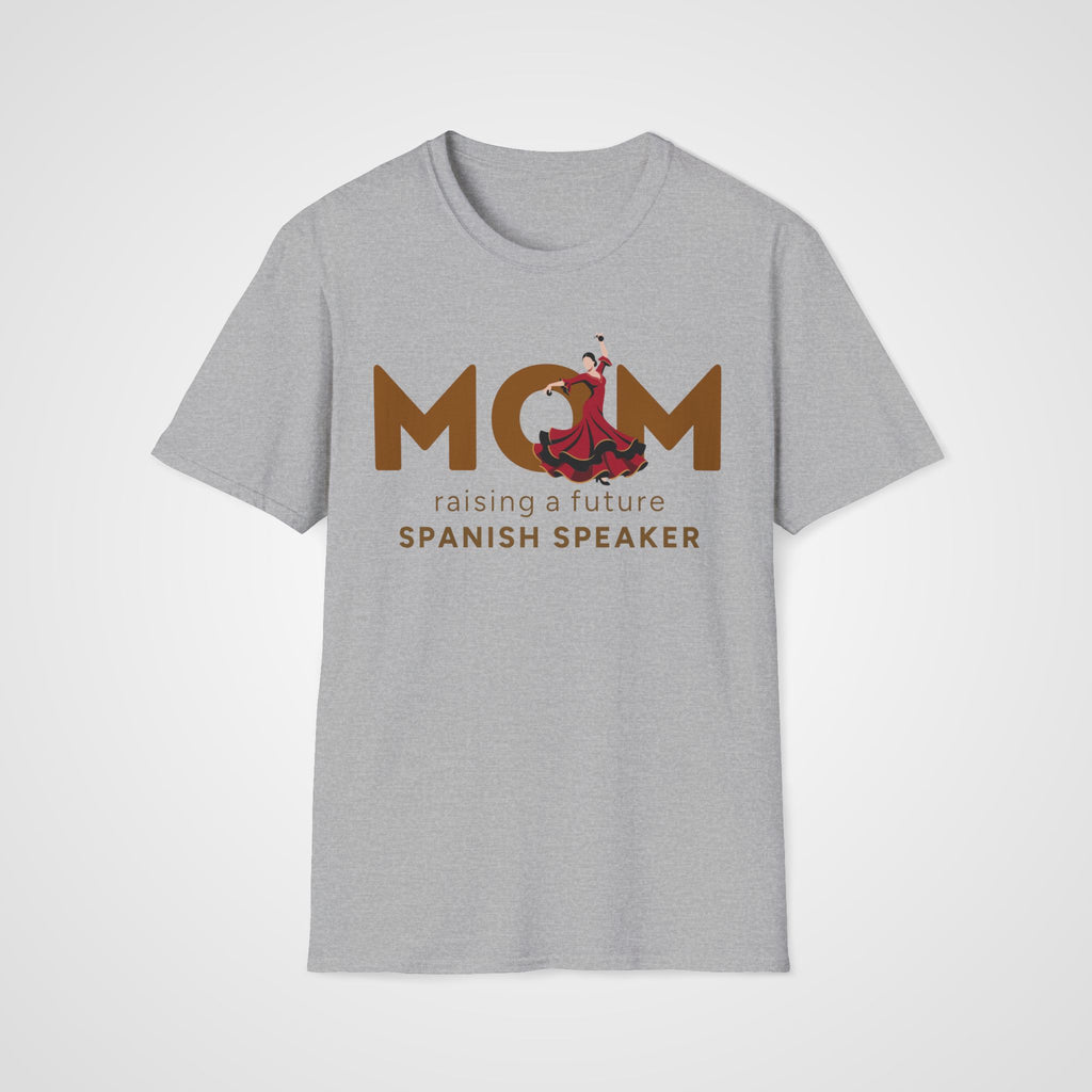 Spanish Learner Mom T-Shirt in Sport Gray