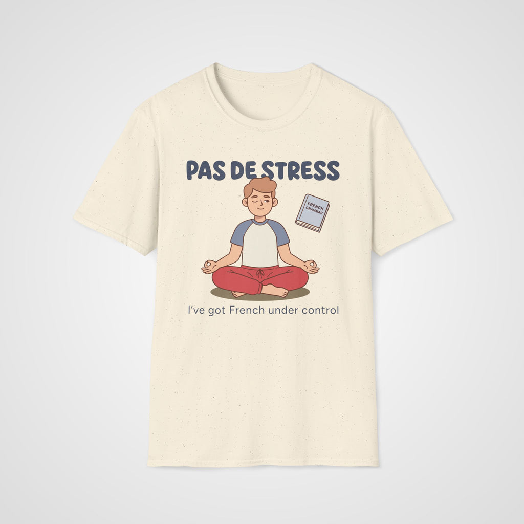 Pas de Stress French T-Shirt in Natural