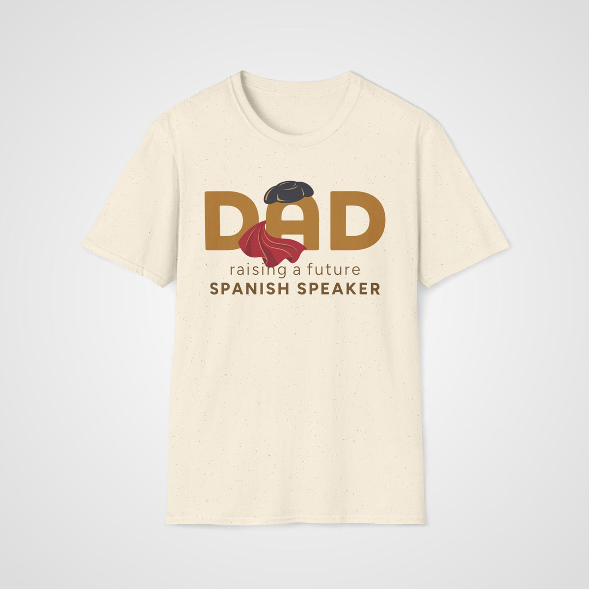 Spanish Learner Dad T-Shirt in Natural