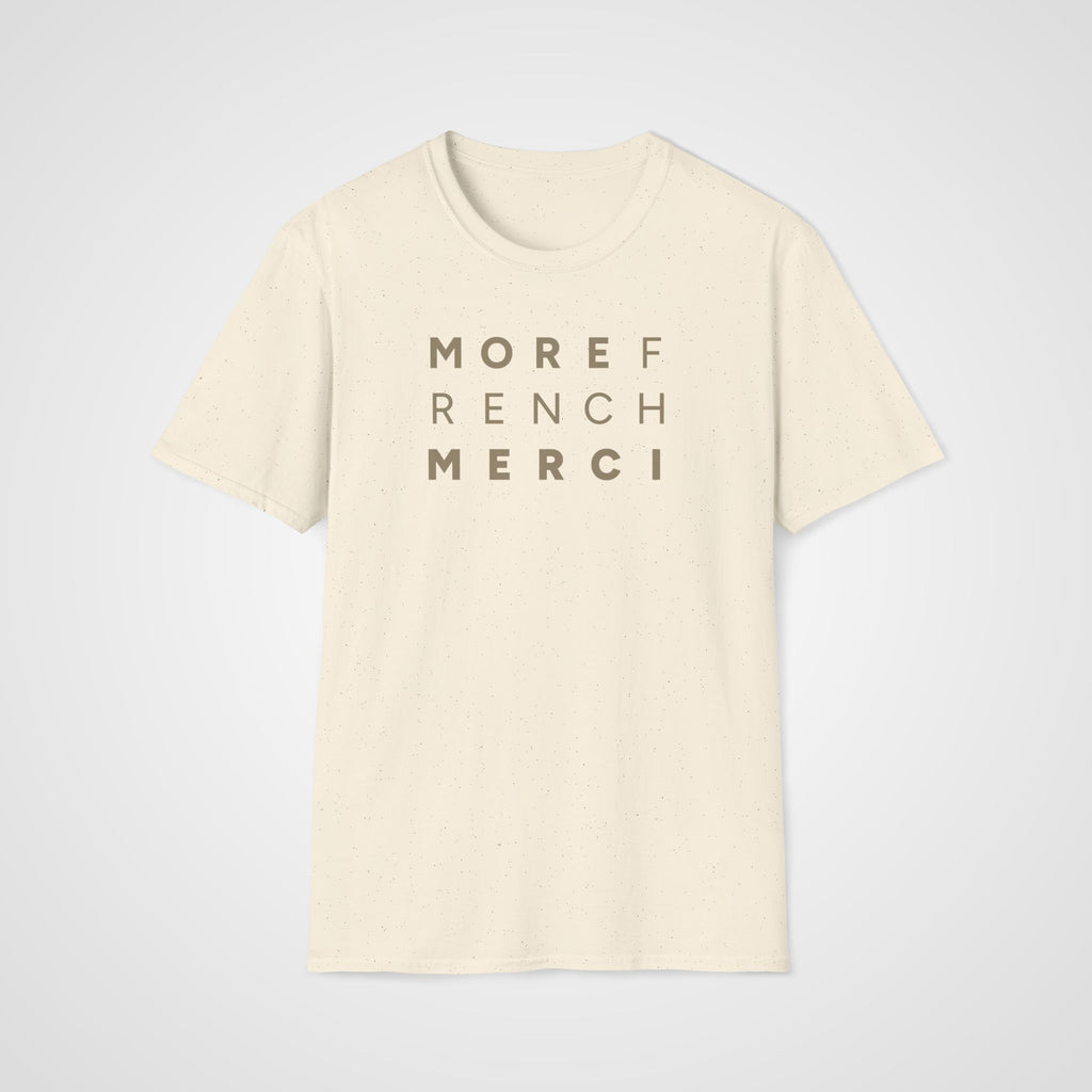 More French, Merci!T-Shirt in Natural