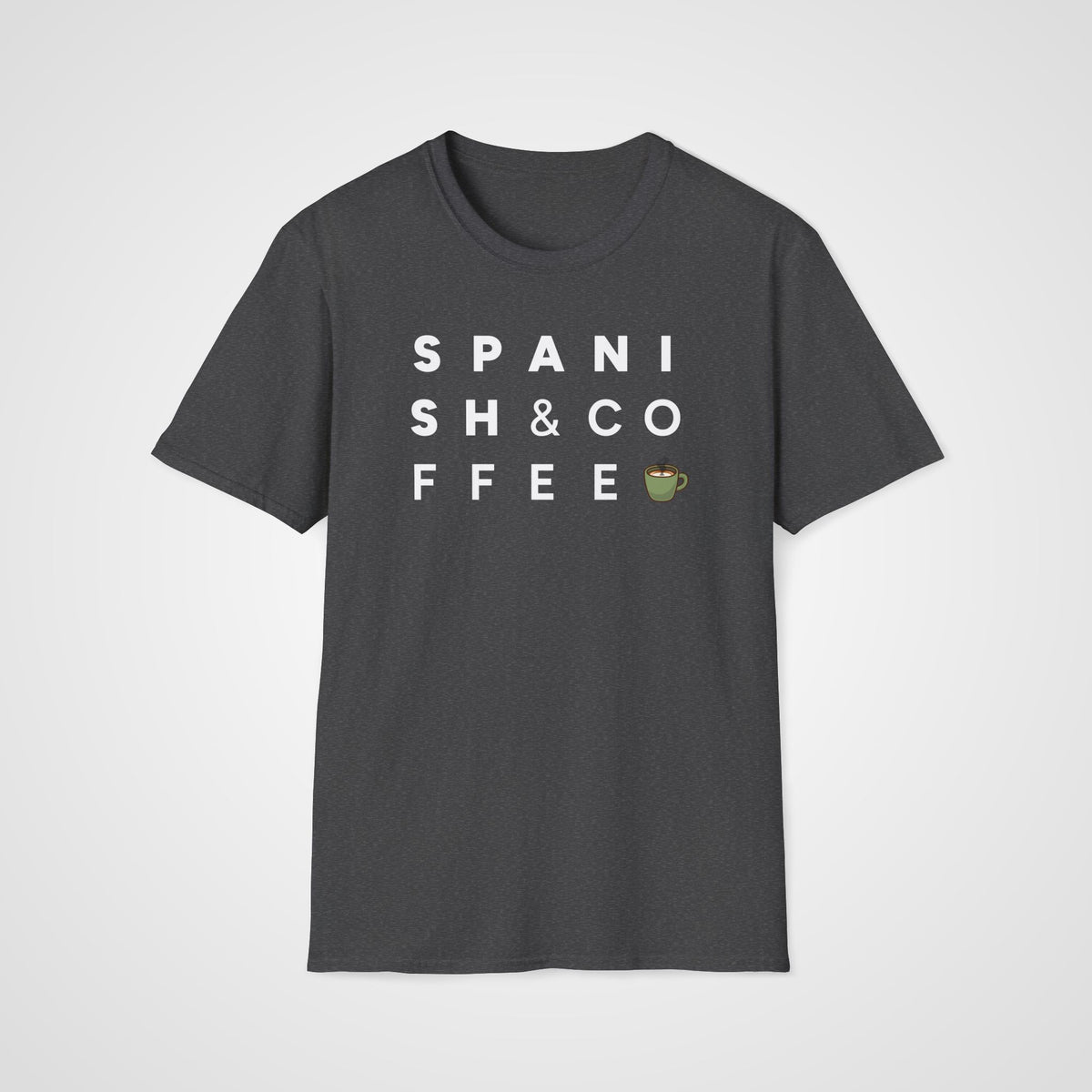 Spanish & Coffee T-Shirt in Dark Heather