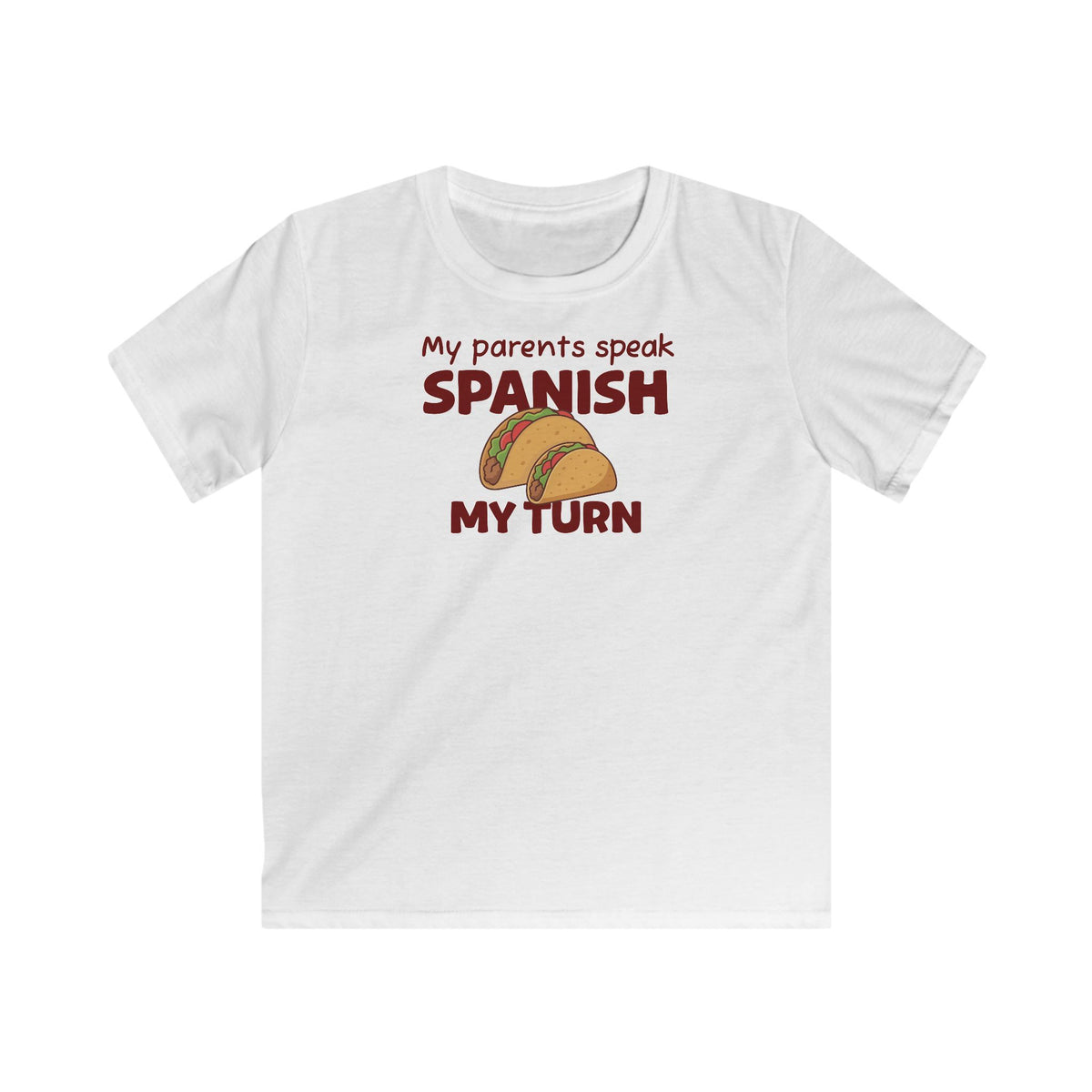 Spanish Parents Kids T-Shirt in White