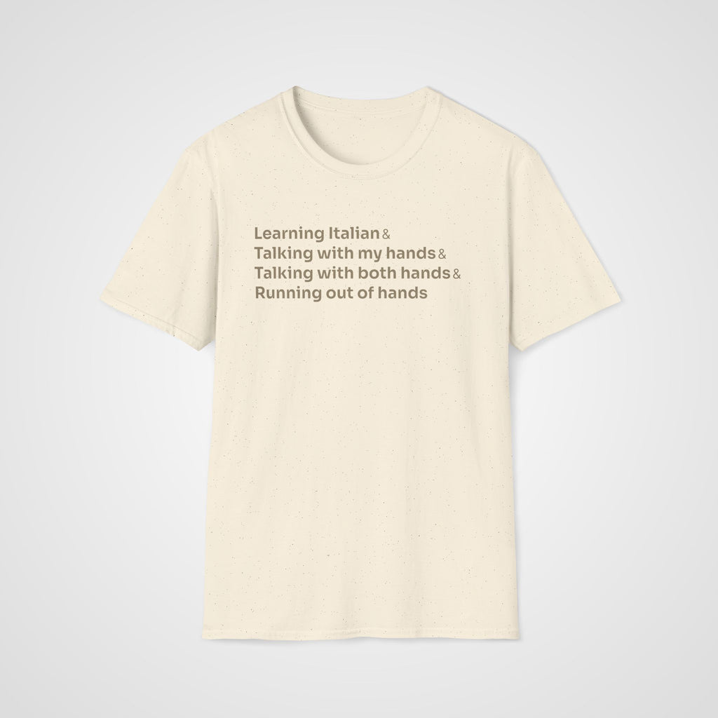 Italian Hands T-Shirt in Natural