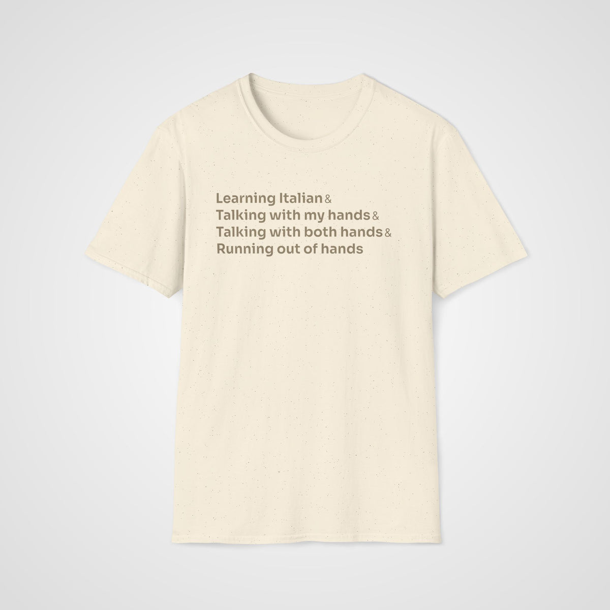 Italian Hands T-Shirt in Natural