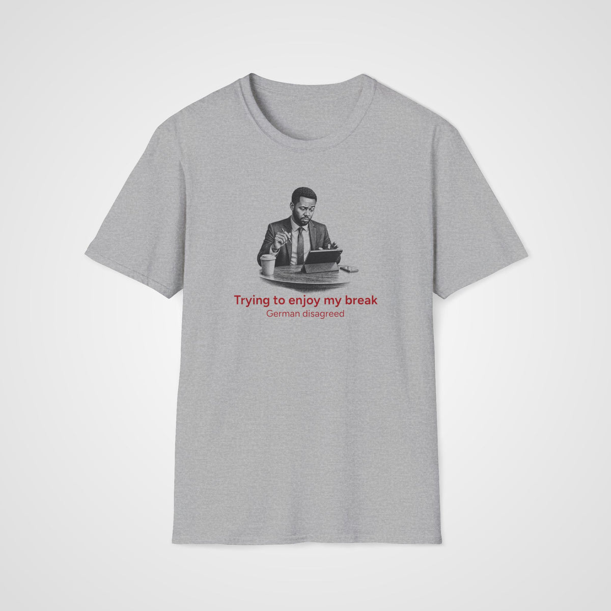 German Disagreed T-Shirt in Sport Gray