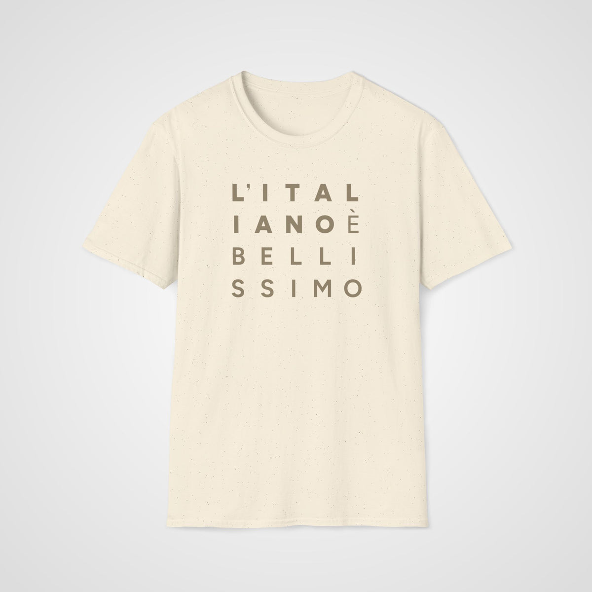 L'Italiano è Bellissimo T-Shirt in Natural