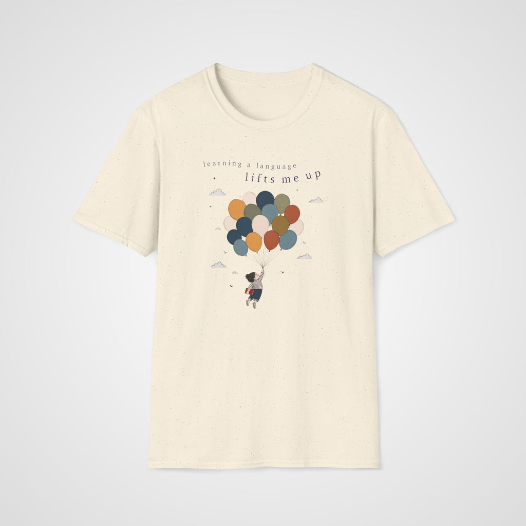 Language Learning T-Shirt in Natural