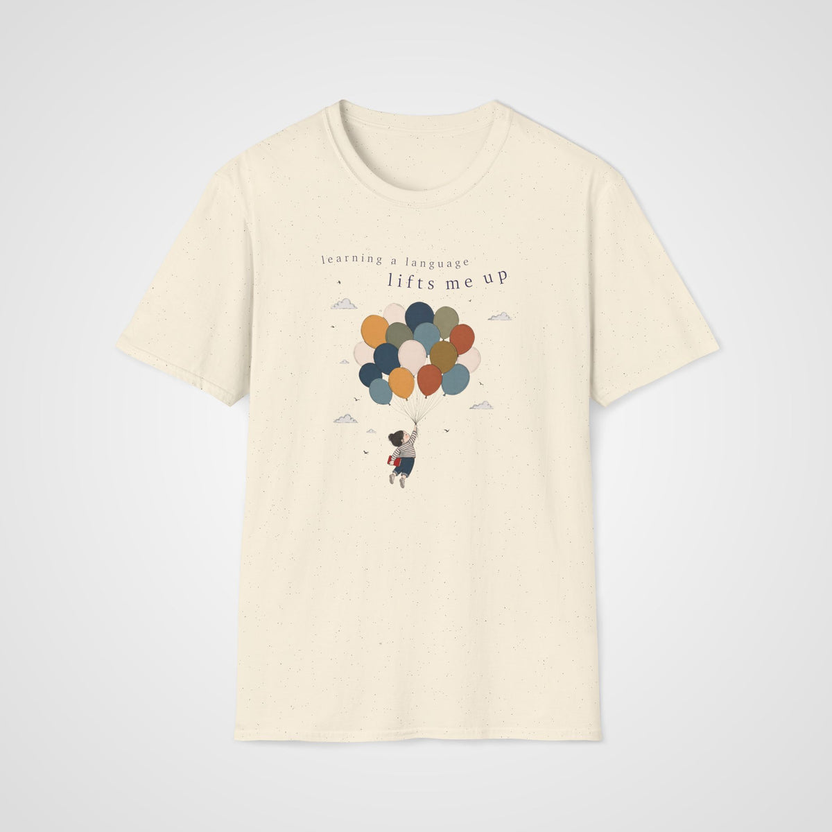 Language Learning T-Shirt in Natural
