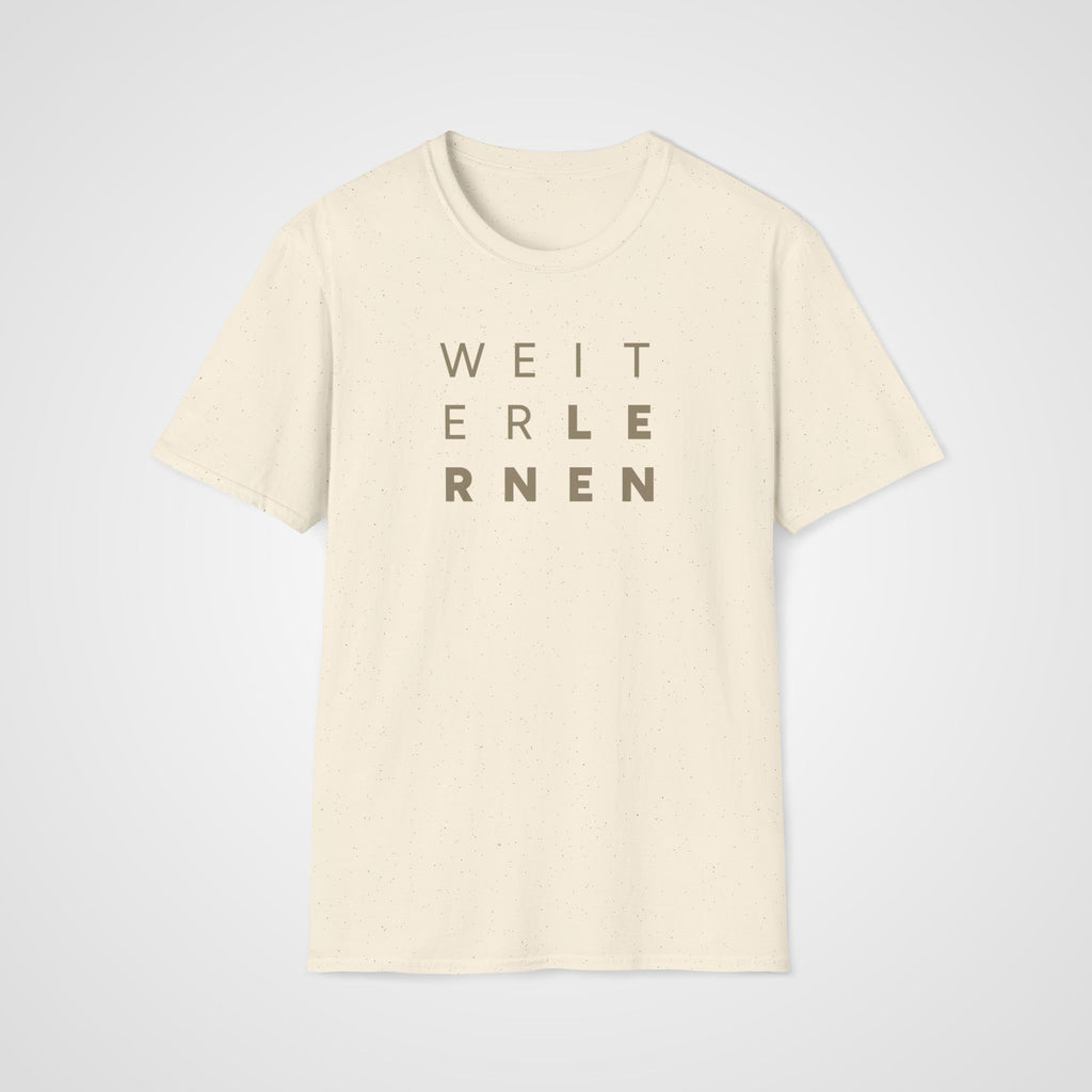 Weiter Lernen T-Shirt in Natural