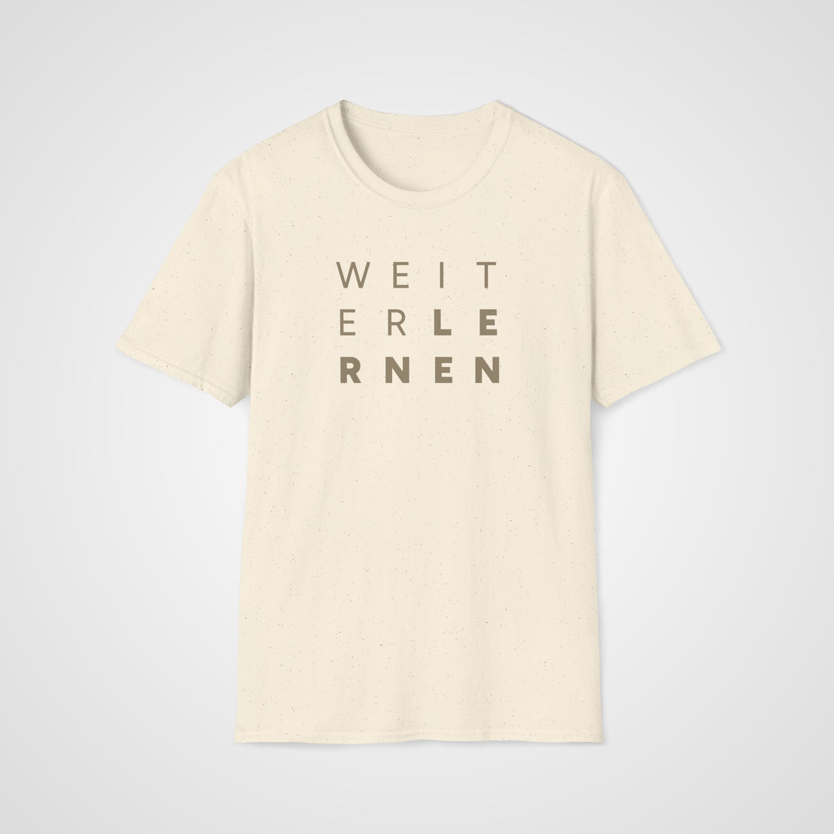 Weiter Lernen T-Shirt in Natural