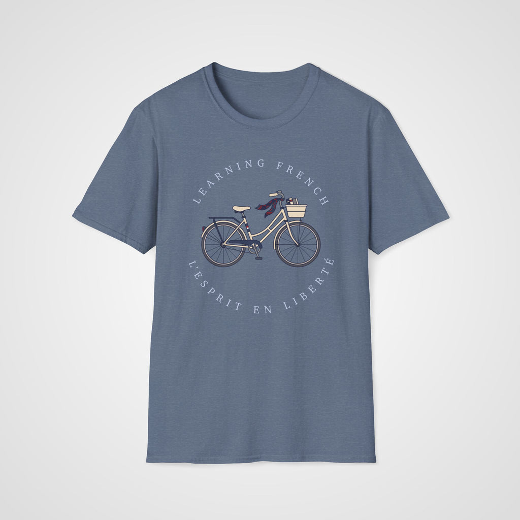 L'Esprit en Liberté T-Shirt in Heather Indigo