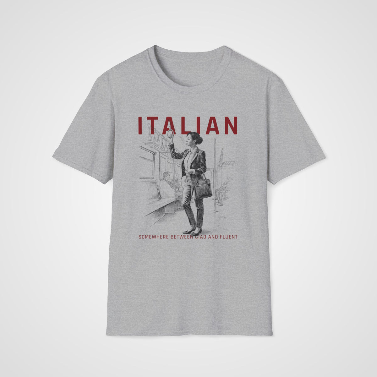 Between Ciao and Fluent T-Shirt in Sport Gray