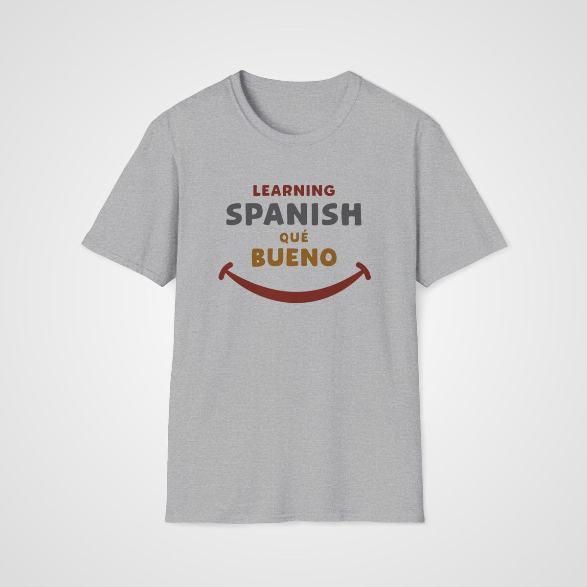 Qué Bueno Spanish T-Shirt in Sport Gray