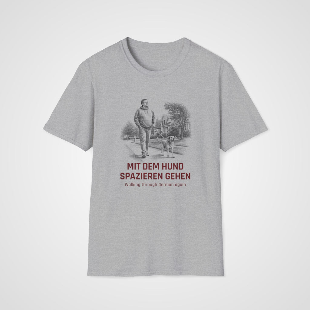 German Dog Walk T-Shirt in Sport Gray