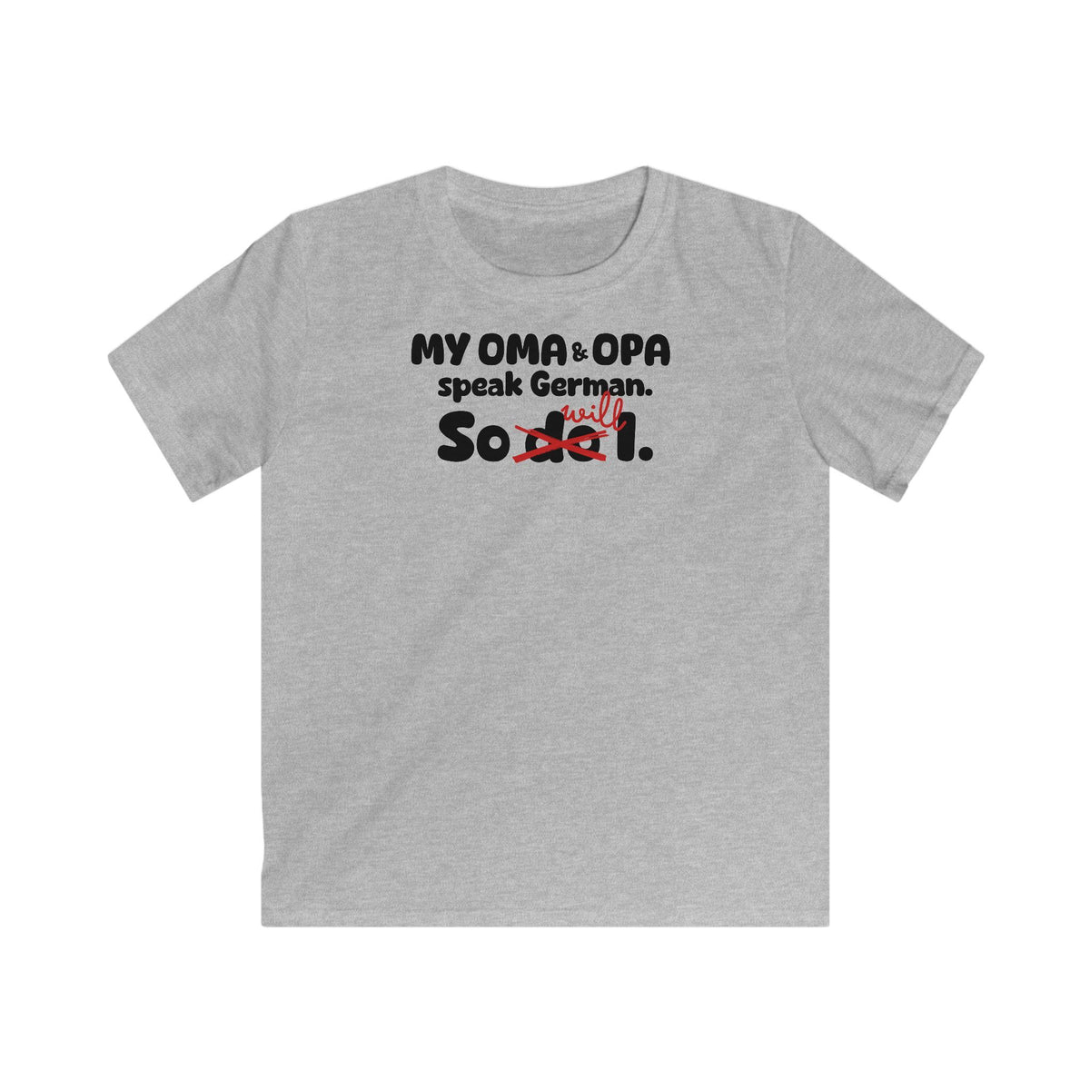 Oma & Opa Legacy Kids T-Shirt in Sport Gray