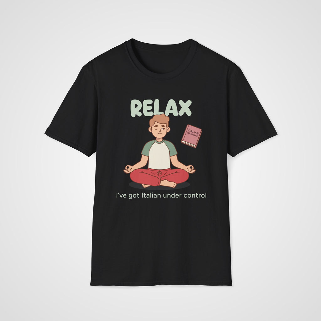 Italian Grammar Relax T-Shirt in Black