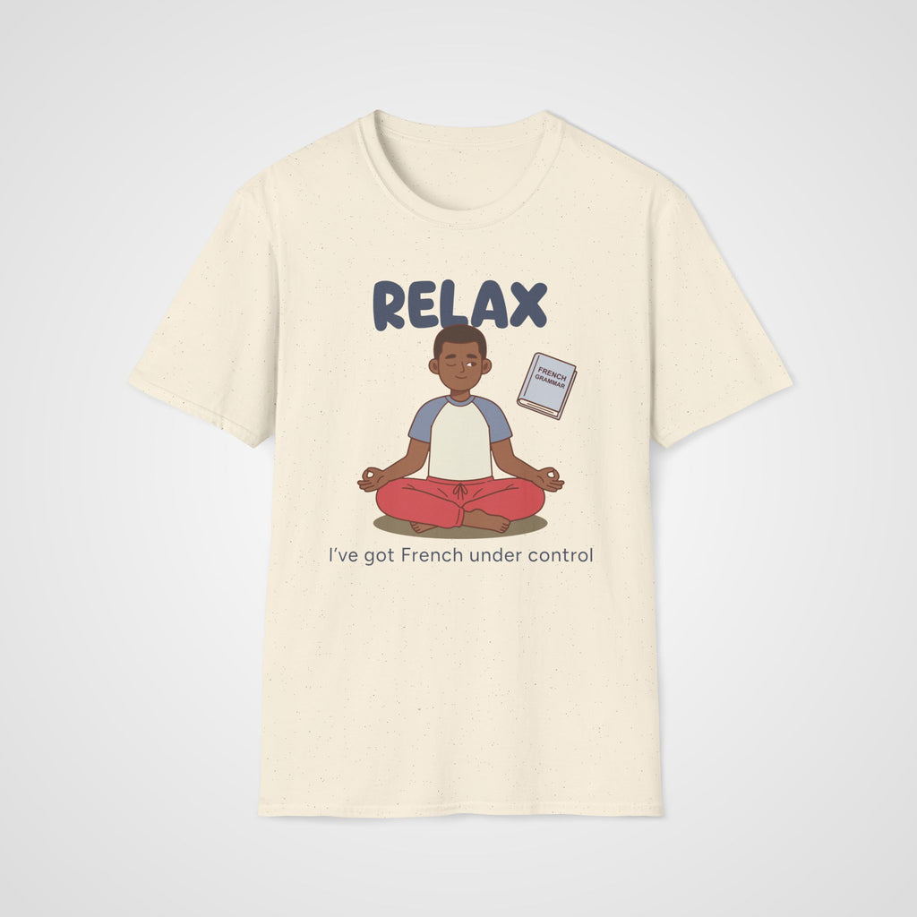 Relax French Learner T-Shirt in Natural
