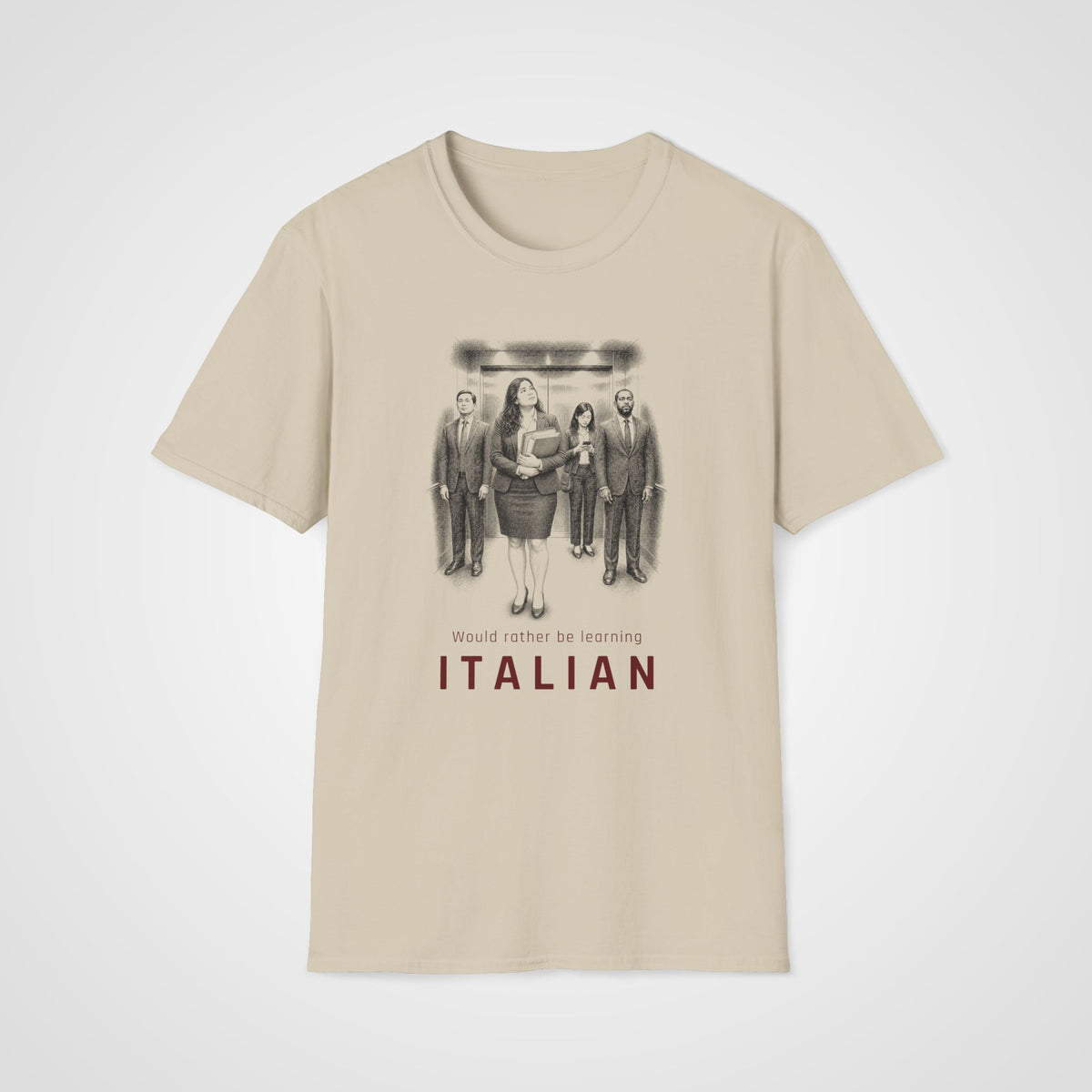 Italian Instead T-Shirt in Sand