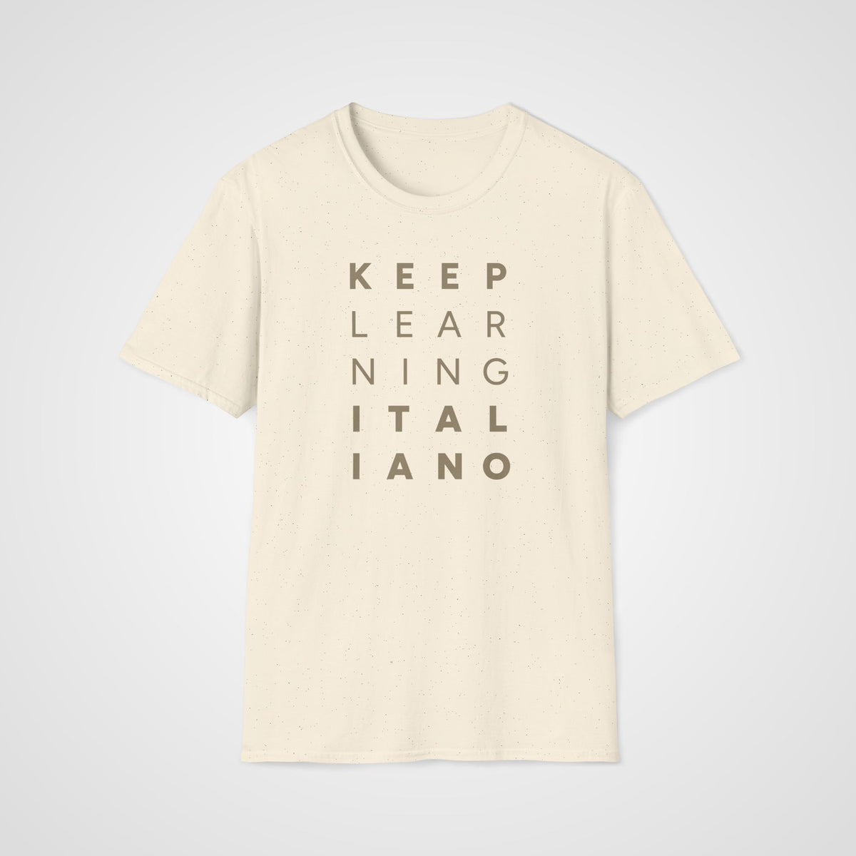 Keep Learning Italiano T-Shirt in Natural