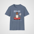 Relax French Learner T-Shirt in Heather Indigo
