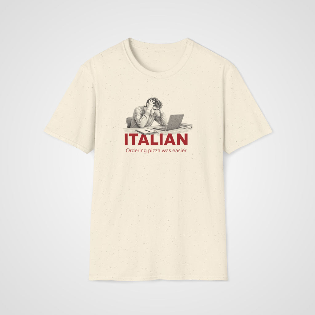 Pizza Was Easier T-Shirt in Natural