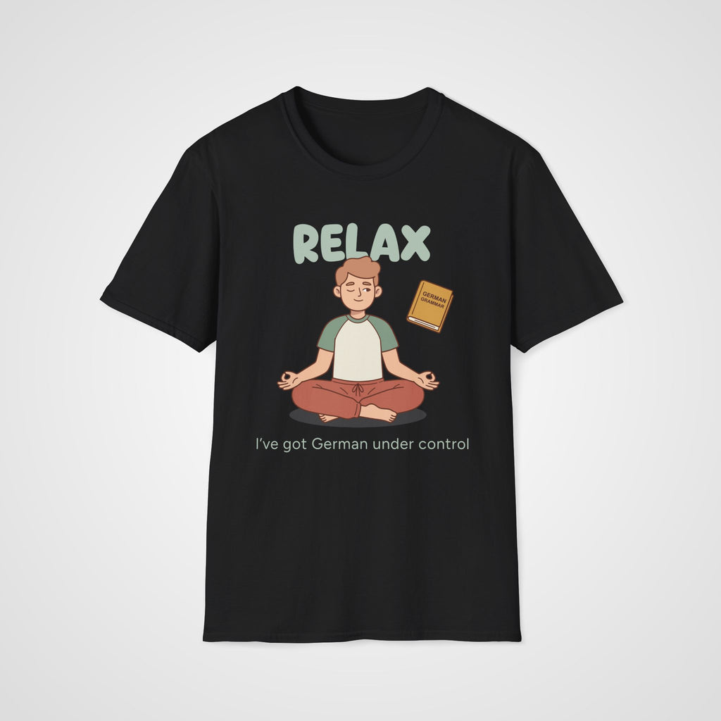 German Grammar Relax T-Shirt in Black