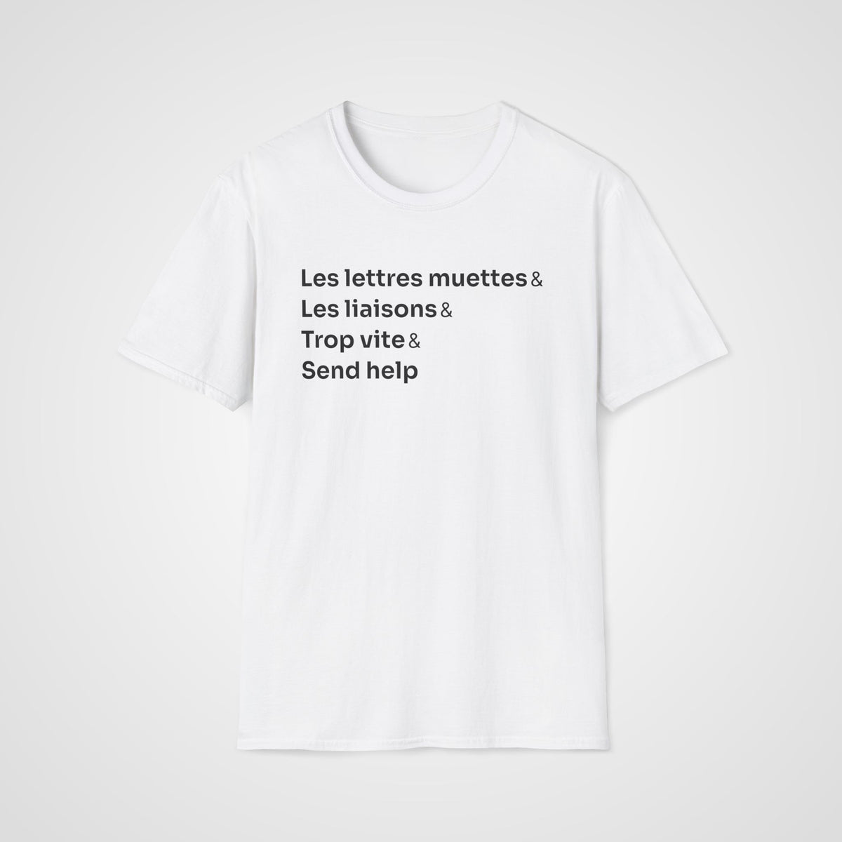 French Pronunciation T-Shirt in White