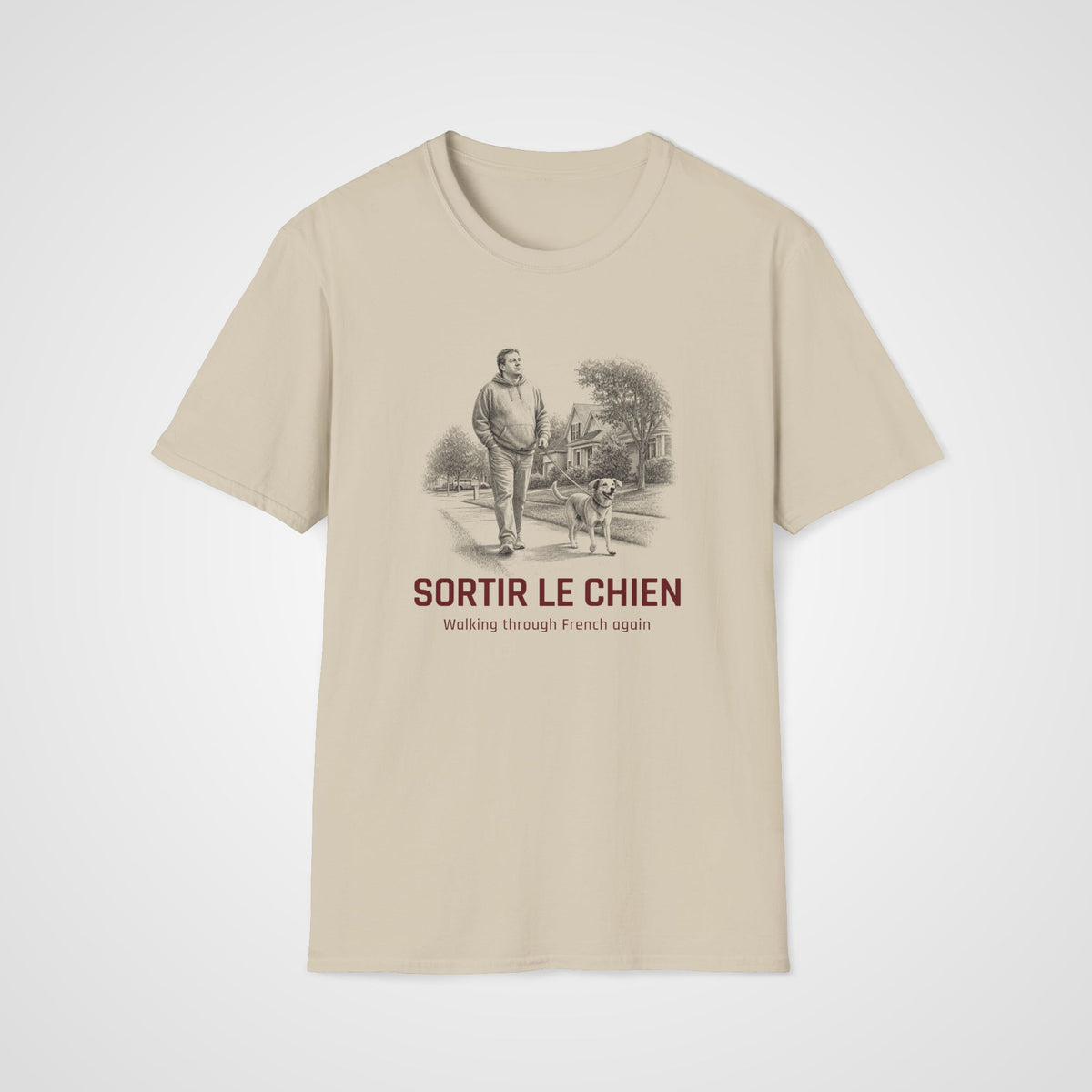 Sortir le Chien T-Shirt in Sand