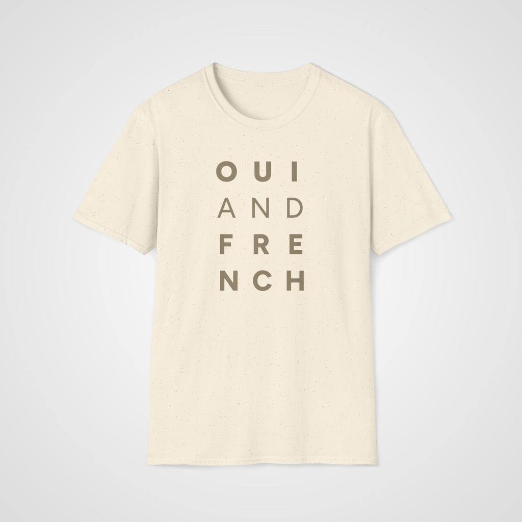 Oui & French T-Shirt in Natural