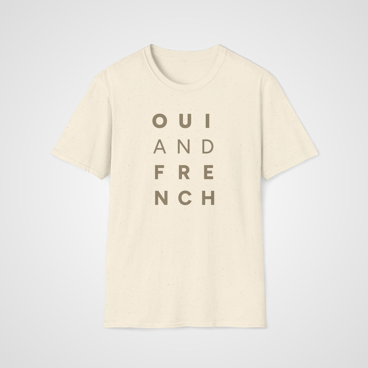Oui & French T-Shirt in Natural