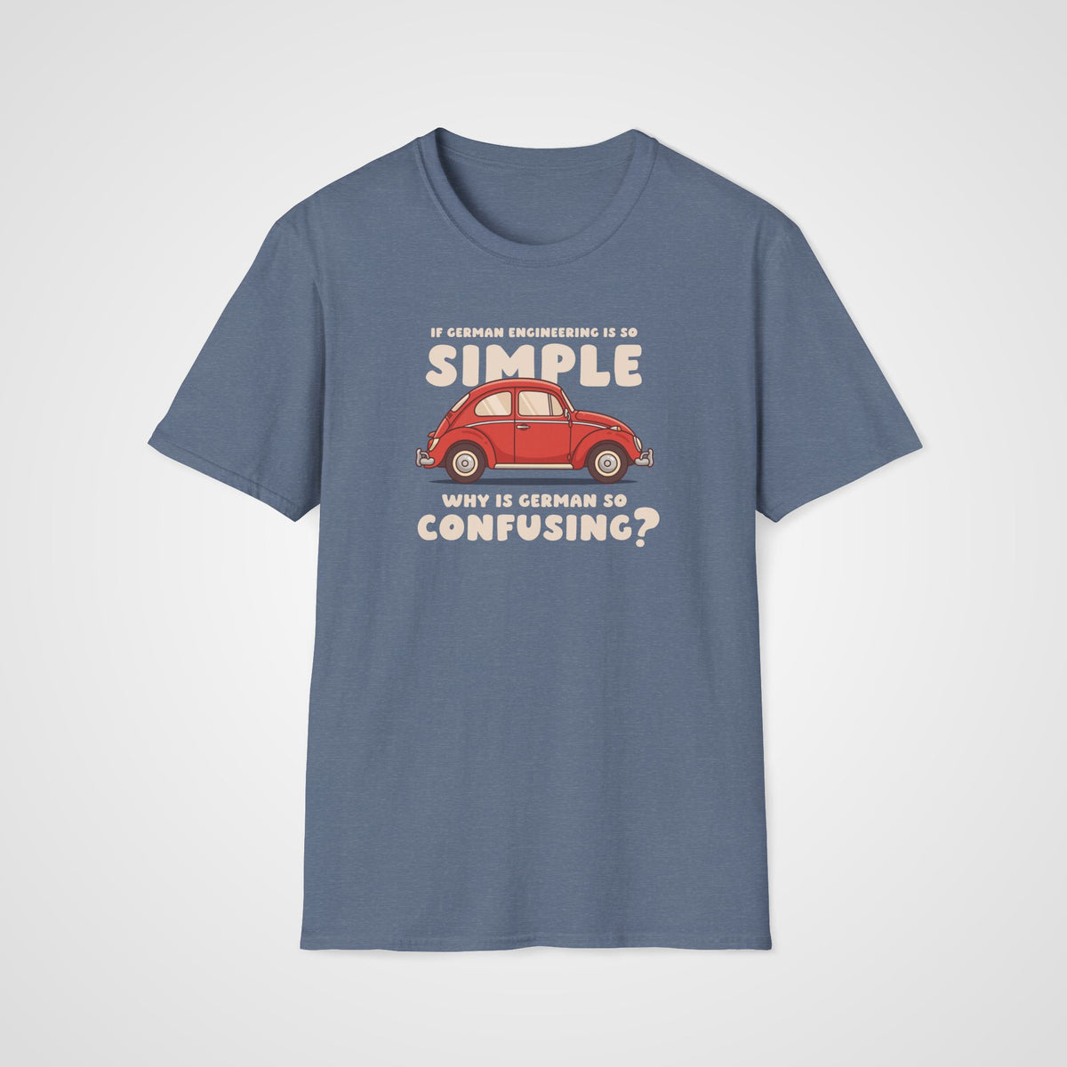 German Engineering T-Shirt in Heather Indigo