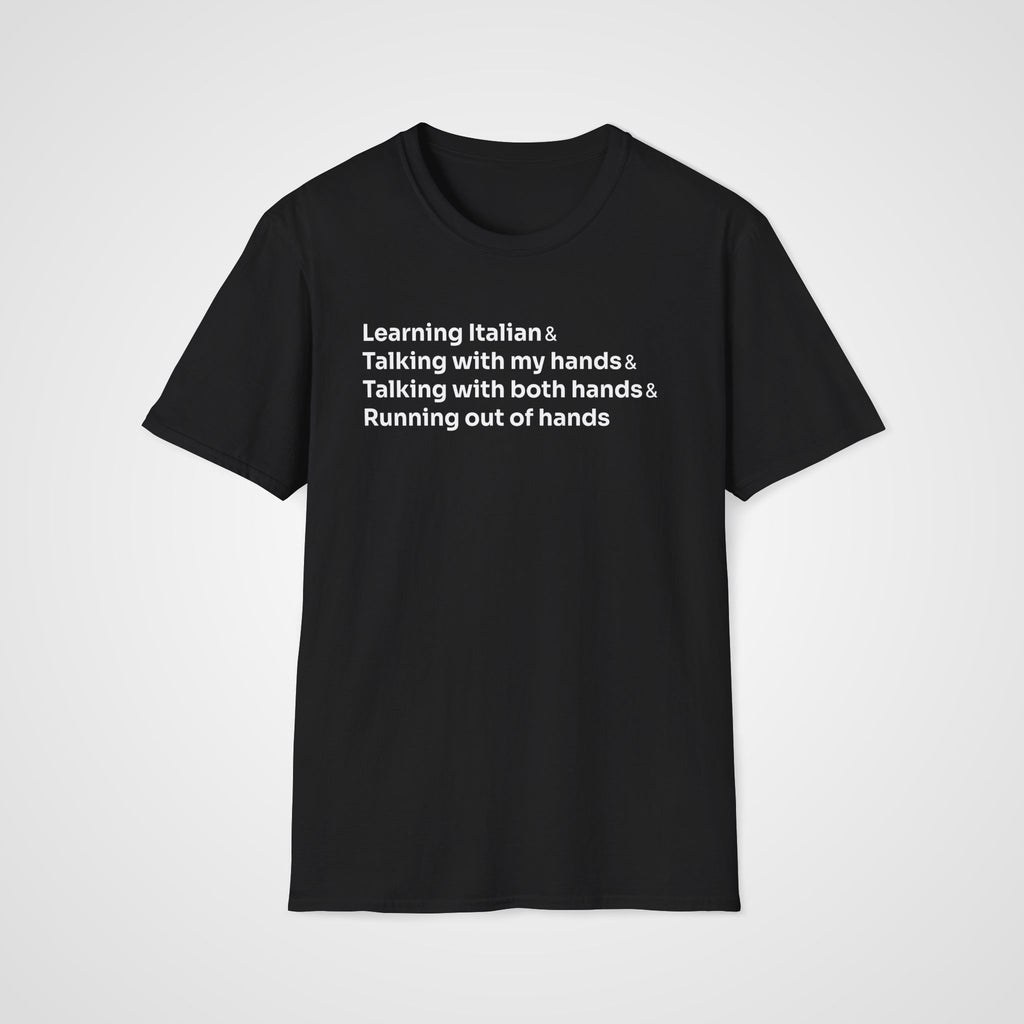 Italian Hands T-Shirt in Black
