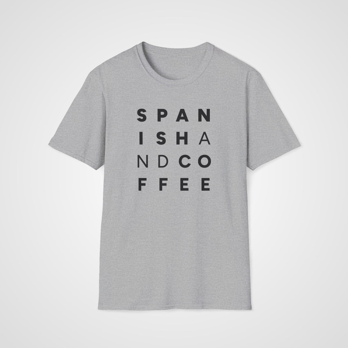 Spanish and Coffee T-Shirt in Sport Gray