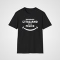 Mi Fa Felice Italian T-Shirt in Black