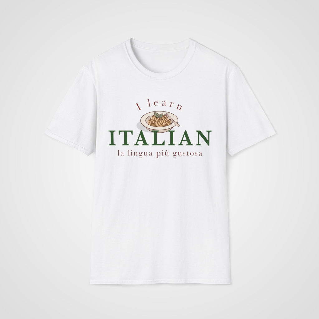 Italian Tasty Language T-Shirt in White