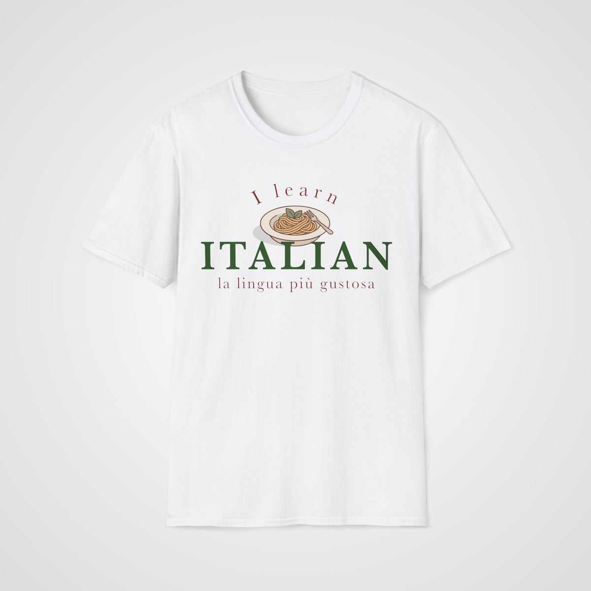 Italian Tasty Language T-Shirt in White