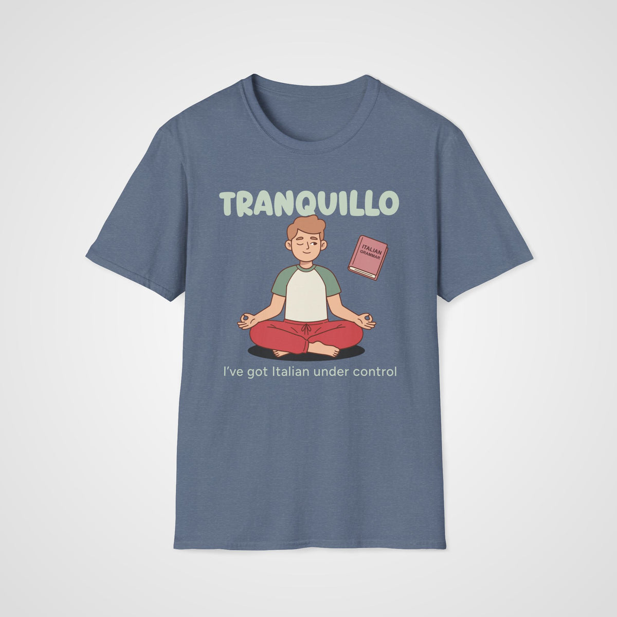 Tranquillo Italian T-Shirt in Heather Indigo