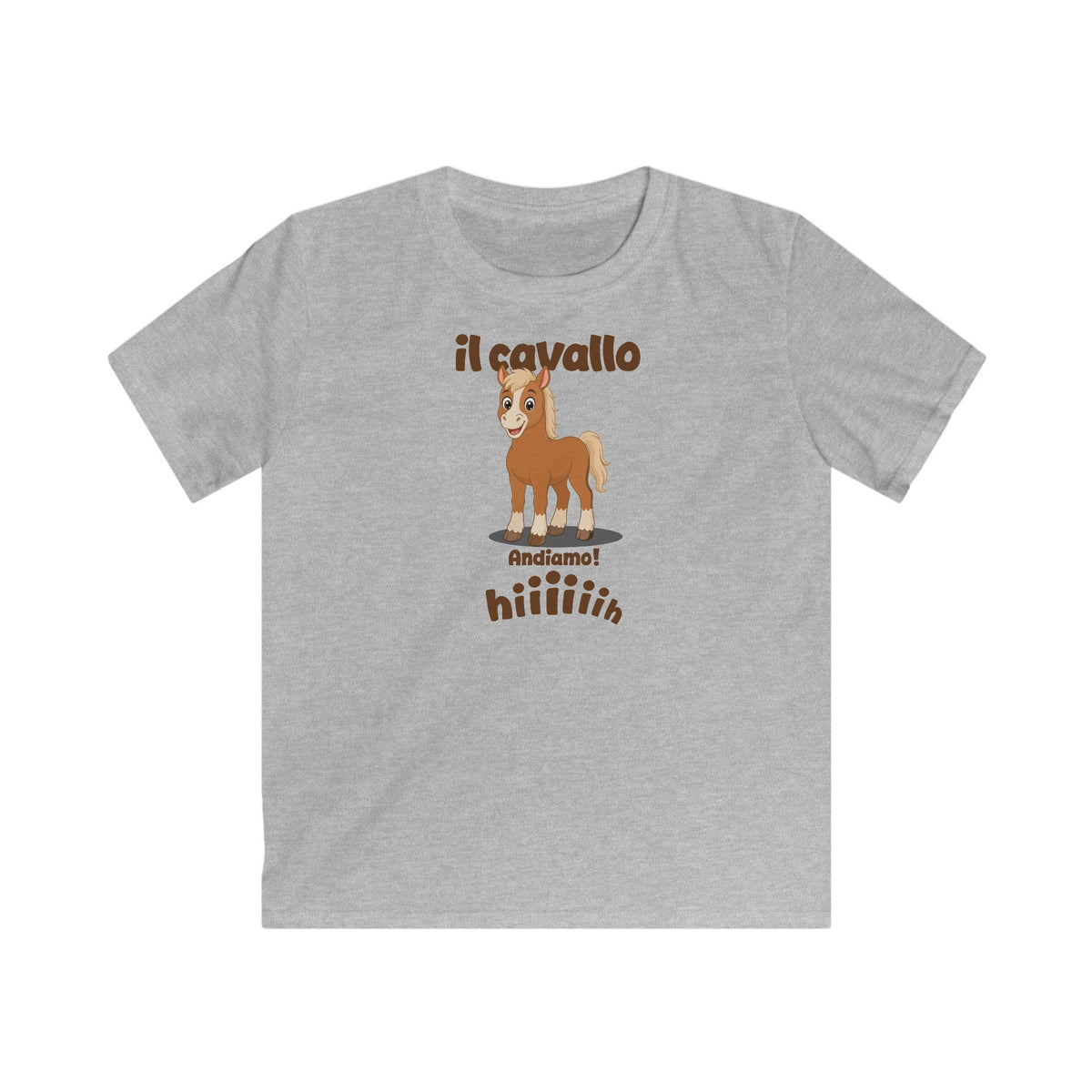 Il Cavallo Kids T-Shirt in Sport Gray