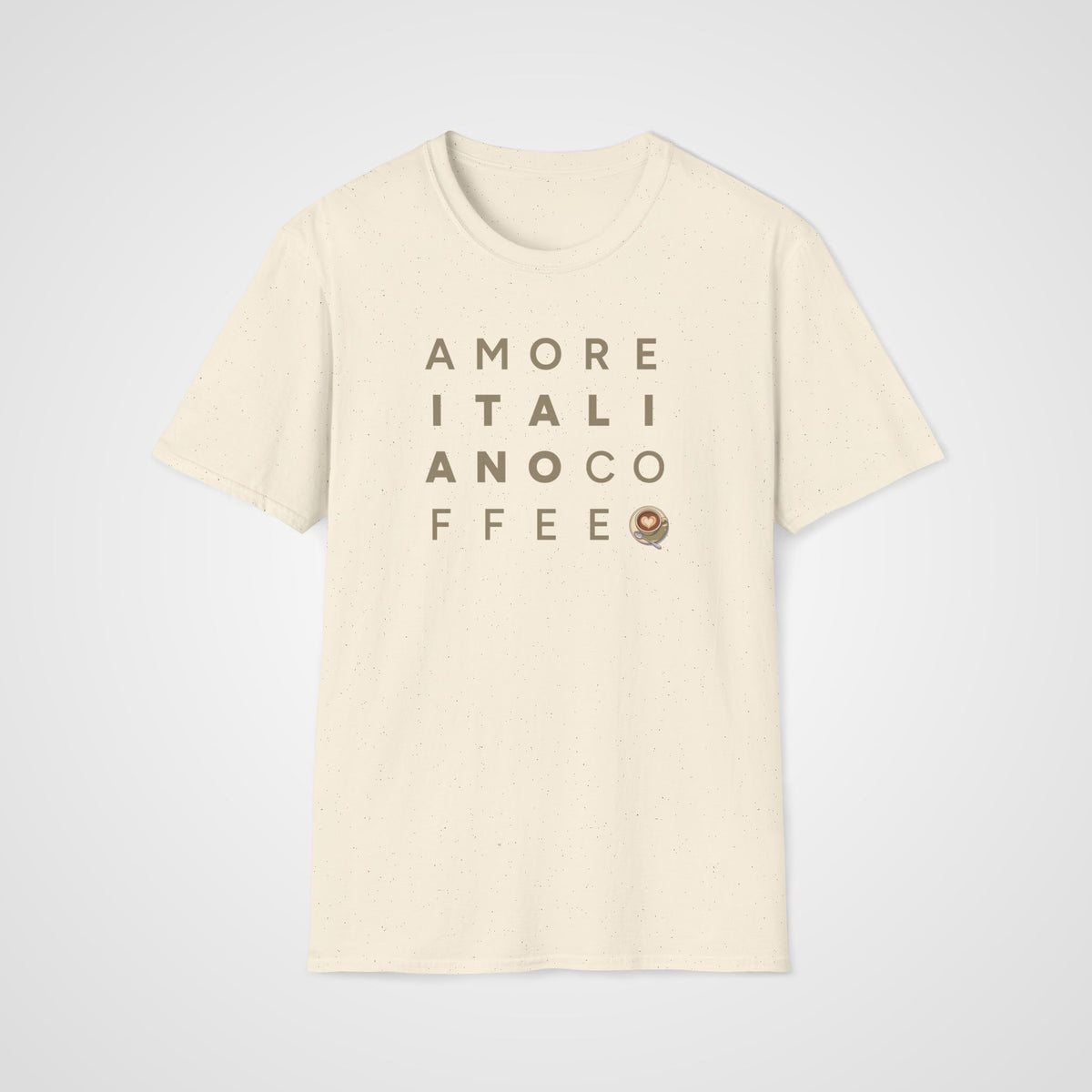 Amore Italiano Coffee T-Shirt in Natural