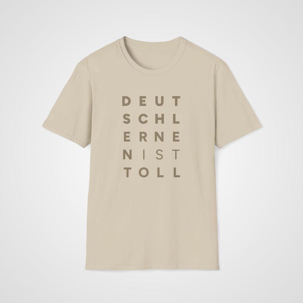 Deutsch lernen ist toll T-Shirt in Sand