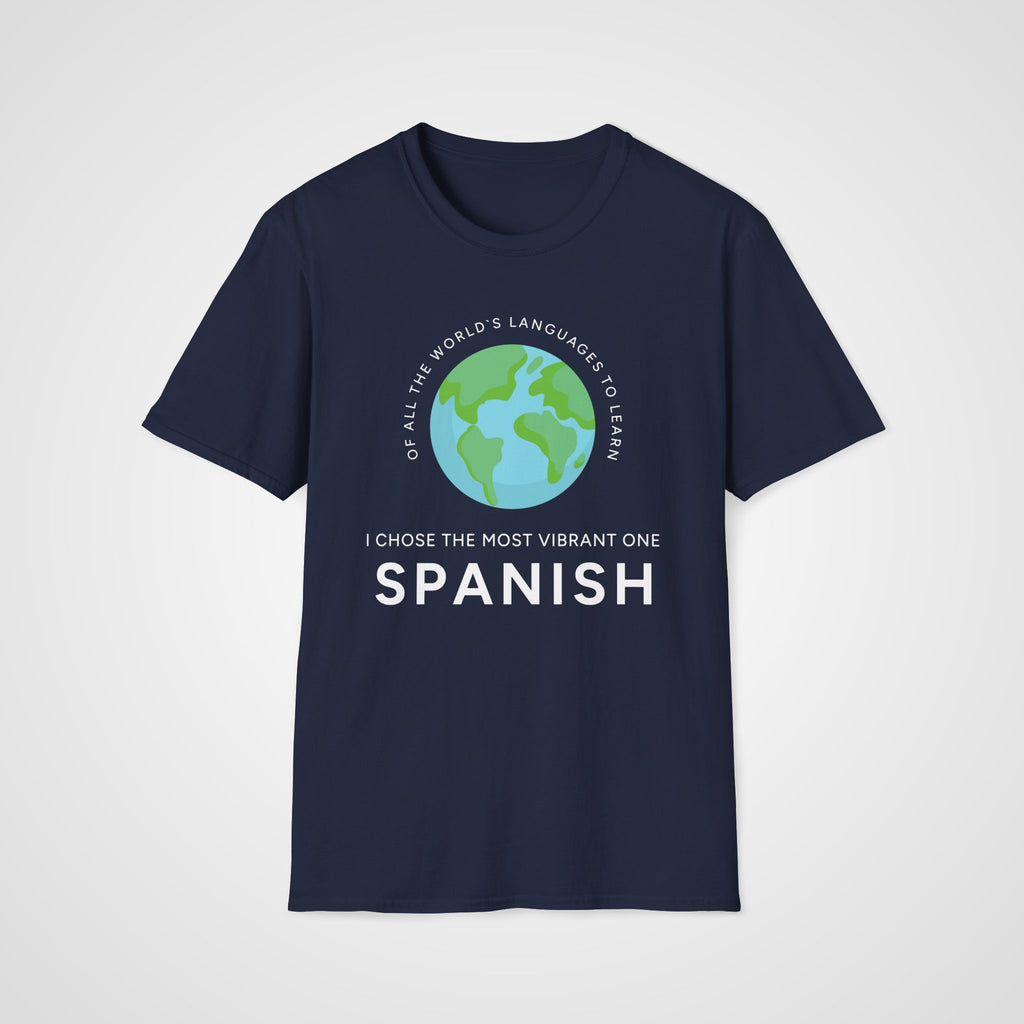 Vibrant Spanish T-Shirt in Navy
