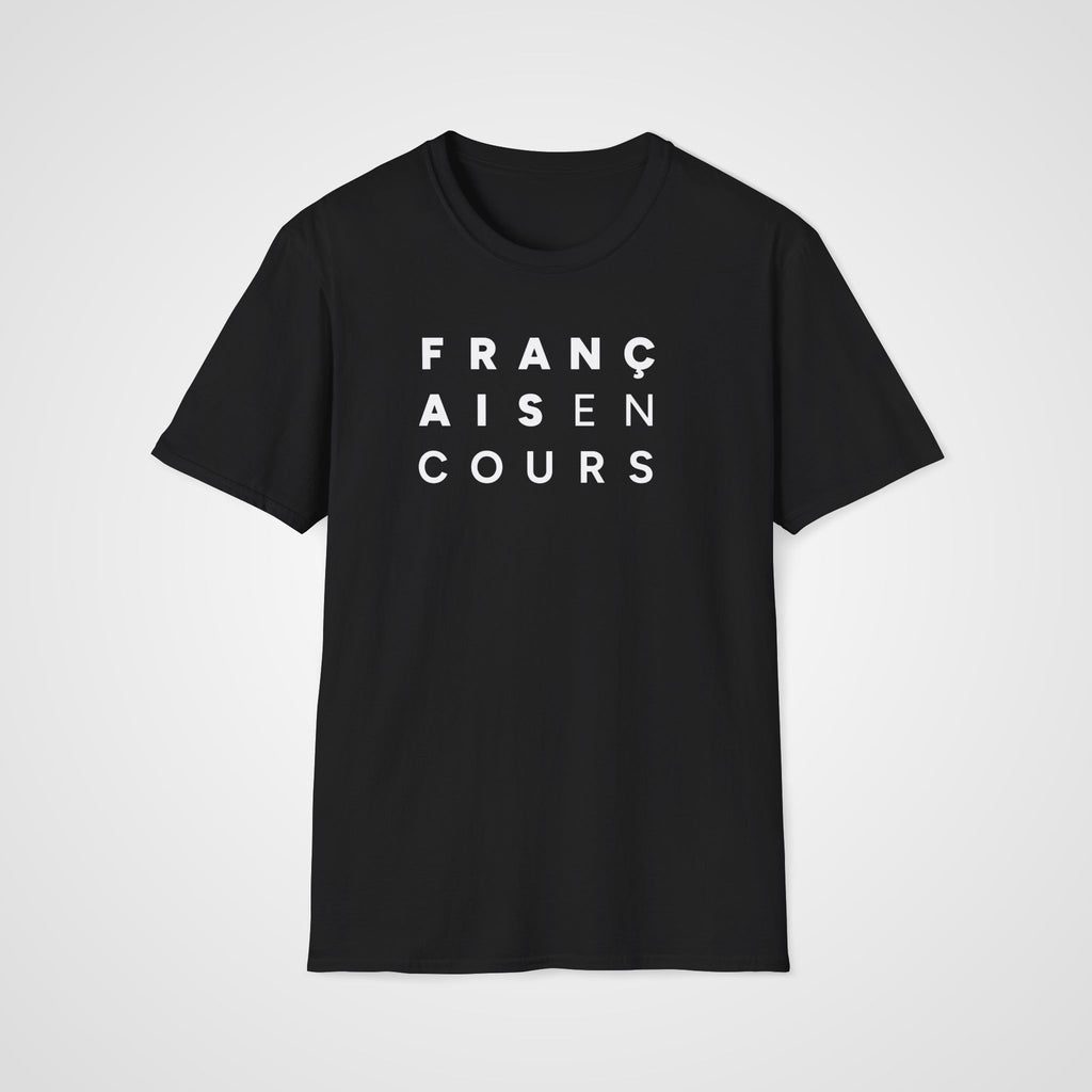 Français en Cours T-Shirt in Black